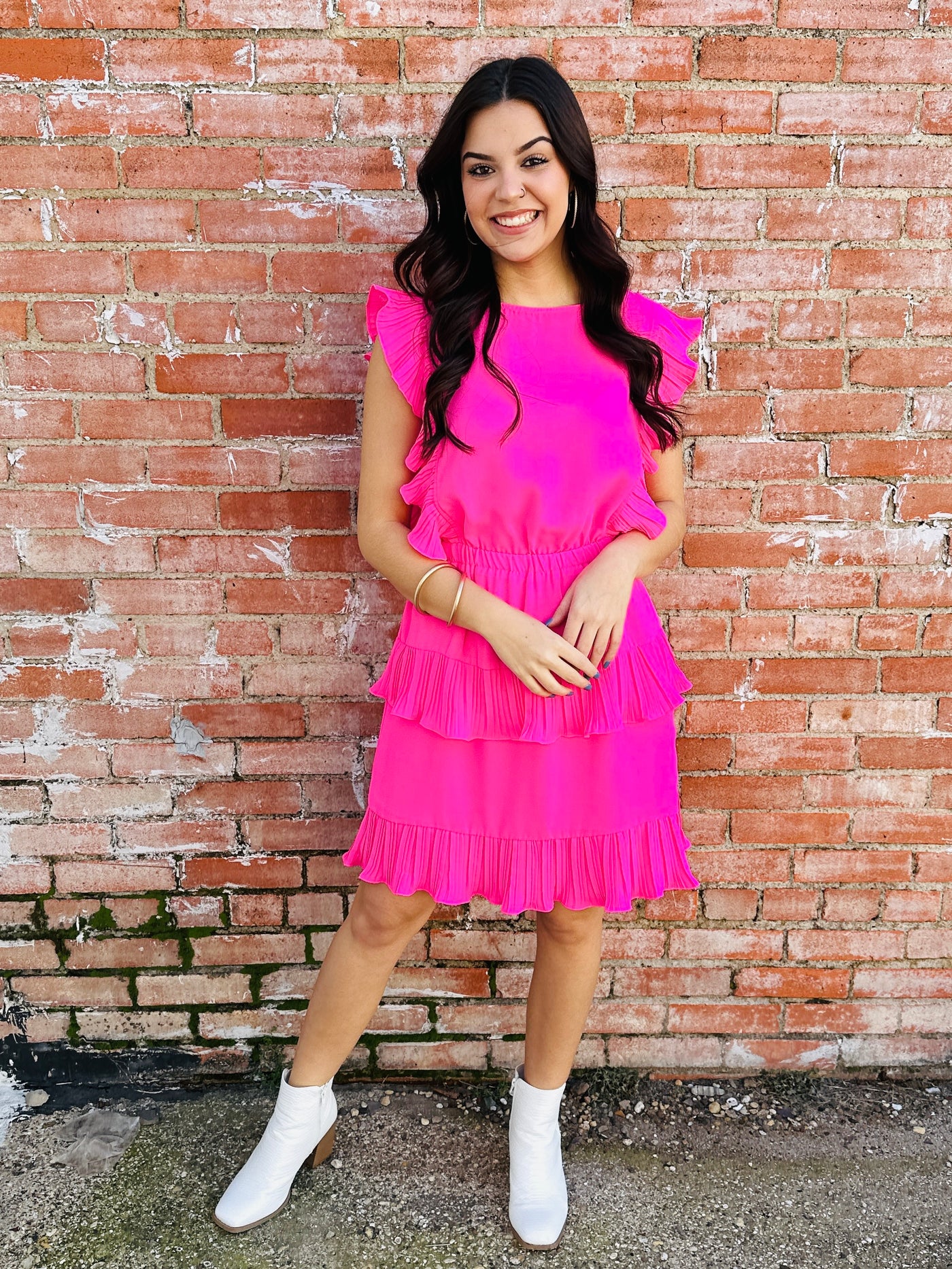 Favorite Moments Dress • Pink-Emerald Creek-Shop Anchored Bliss Women's Boutique Clothing Store