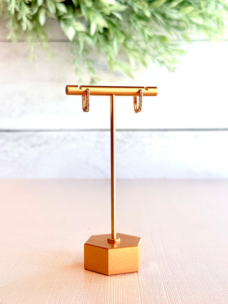 Let's Shimmer Rectangle Earrings-Stacey Kluttz-Shop Anchored Bliss Women's Boutique Clothing Store