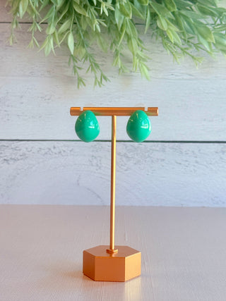 Kim Stud Earrings • Teal-DMC-Shop Anchored Bliss Women's Boutique Clothing Store