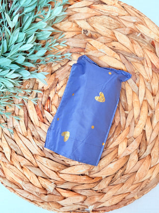 Gilded Love Umbrella • Blue and Gold-Brittany Carl-Shop Anchored Bliss Women's Boutique Clothing Store