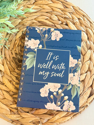 It Is Well With My Soul Spiral-bound Journal-Brittany Carl-Shop Anchored Bliss Women's Boutique Clothing Store