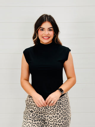 Anything For You Mock Neck Top • Black-Oddi-Shop Anchored Bliss Women's Boutique Clothing Store