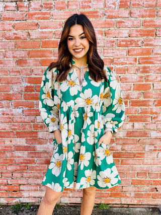 Always There For You Dress • Green-Entro-Shop Anchored Bliss Women's Boutique Clothing Store