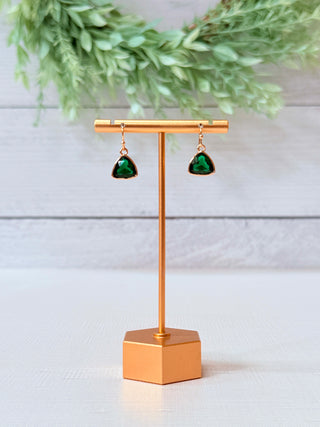 Camille Earrings • Emerald-Brittany Carl-Shop Anchored Bliss Women's Boutique Clothing Store