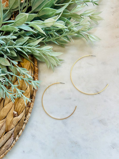 Christine Hoop Earrings • Gold-DMC-Shop Anchored Bliss Women's Boutique Clothing Store