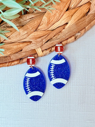 Sideline Chic Earrings• Blue-Brittany Carl-Shop Anchored Bliss Women's Boutique Clothing Store