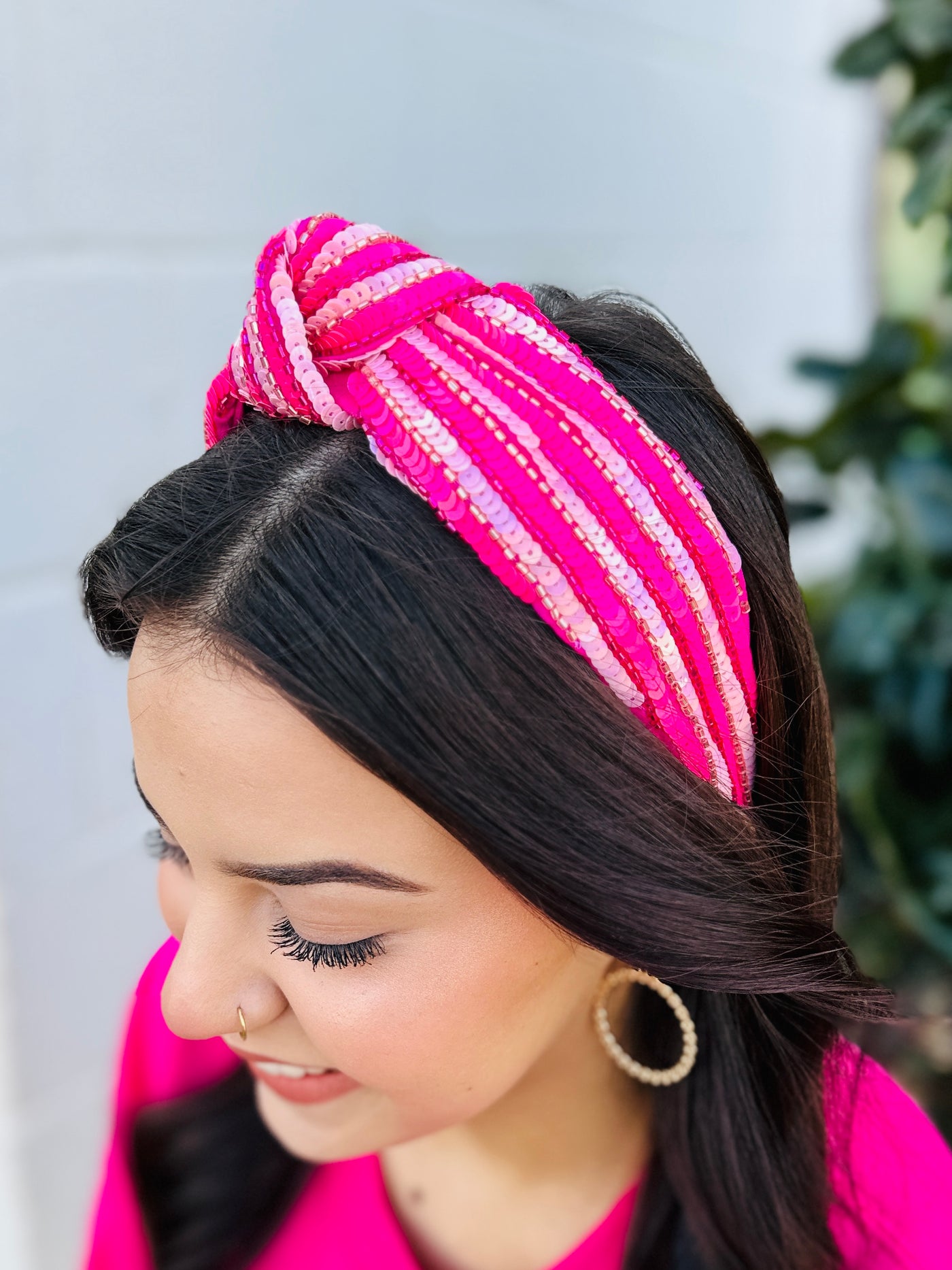 Not Without You Sequin Striped Headband-DMC-Shop Anchored Bliss Women's Boutique Clothing Store