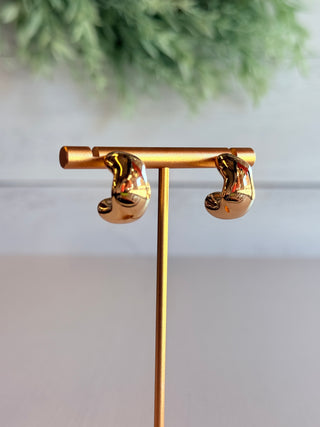 Alexa Hoop Earrings • Gold-DMC-Shop Anchored Bliss Women's Boutique Clothing Store