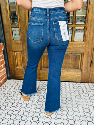 Risen Let Me See High Rise Bootcut Cropped Denim Jeans-Risen-Shop Anchored Bliss Women's Boutique Clothing Store