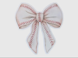 Baseball Coquette Bow Sticker-Brittany Carl-Shop Anchored Bliss Women's Boutique Clothing Store