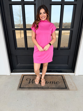 Believe Every Word Mini Dress • Pink-Stacey Kluttz-Shop Anchored Bliss Women's Boutique Clothing Store