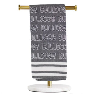 Bulldog Jacquard Hand Towel-Stacey Kluttz-Shop Anchored Bliss Women's Boutique Clothing Store