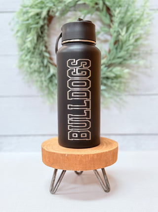 Bulldog Block 32oz Water Bottle-Brittany Carl-Shop Anchored Bliss Women's Boutique Clothing Store