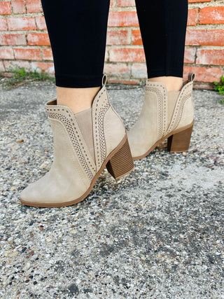 Find Your Way Booties • Tan-Brittany Carl-Shop Anchored Bliss Women's Boutique Clothing Store