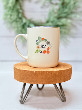 Be Still Purple Floral Coffee Mug-Brittany Carl-Shop Anchored Bliss Women's Boutique Clothing Store