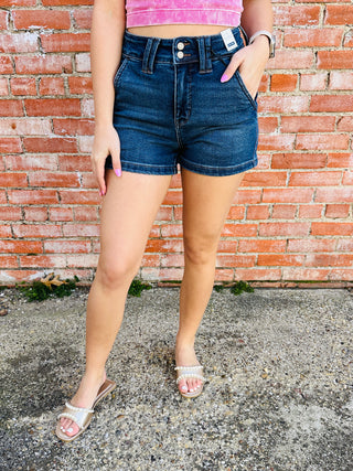 Judy Blue Unbelievable Time High Rise Denim Shorts-Judy Blue-Shop Anchored Bliss Women's Boutique Clothing Store