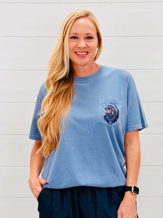 Blinged Braves Pocket Tee-Harps & Oli-Shop Anchored Bliss Women's Boutique Clothing Store