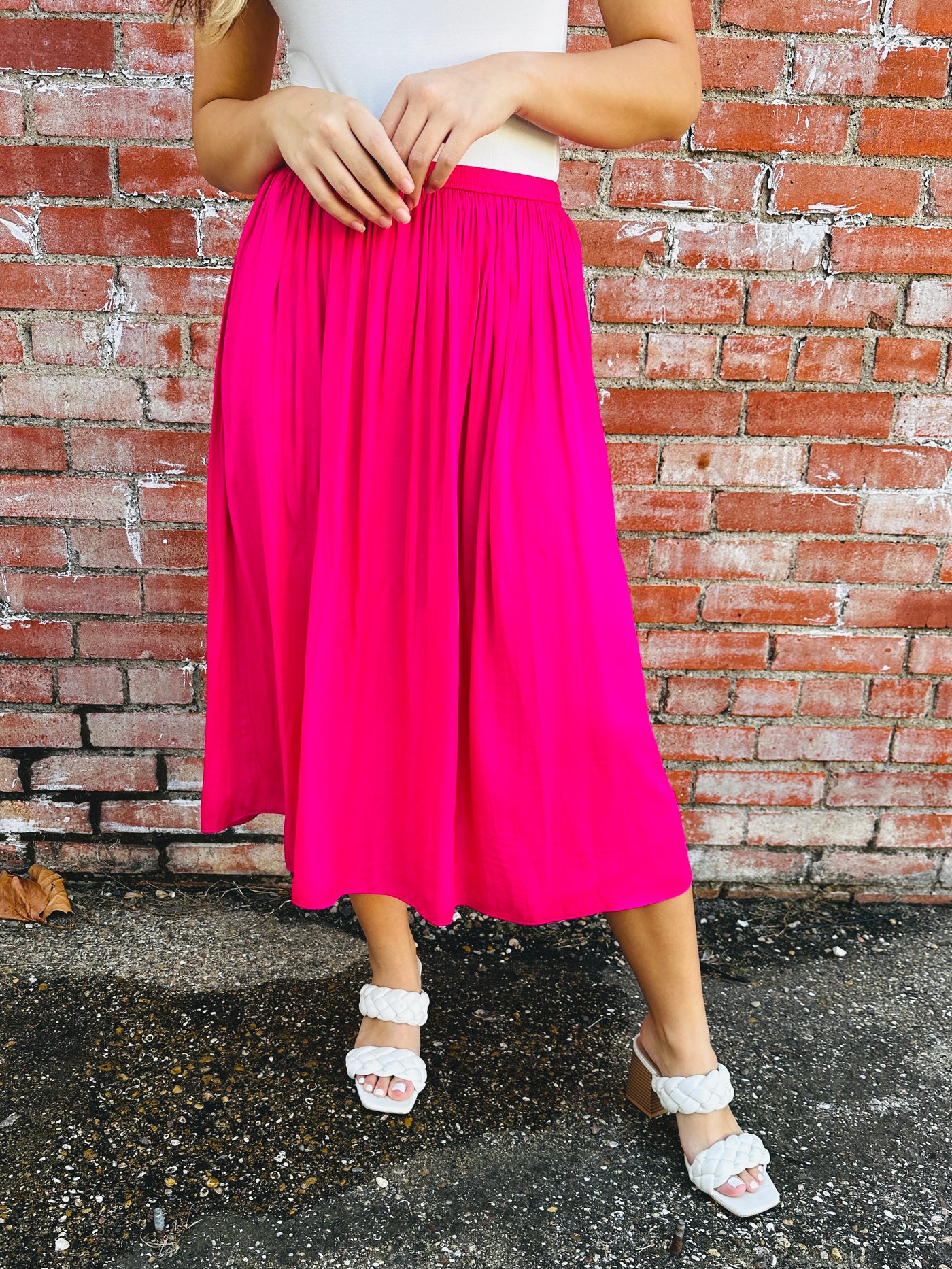 Full of Joy Maxi Skirt • Hot Pink-Kori-Shop Anchored Bliss Women's Boutique Clothing Store