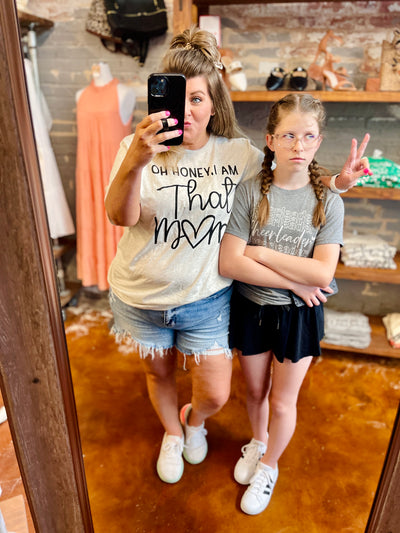 Oh Honey I Am That Mom Graphic Tee-Harps & Oli-Shop Anchored Bliss Women's Boutique Clothing Store