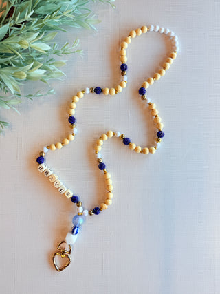 Braves Lanyard • Blue and Gold-Stacey Kluttz-Shop Anchored Bliss Women's Boutique Clothing Store