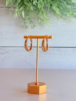 Judith Hoop Earrings • Gold-Carol Su-Shop Anchored Bliss Women's Boutique Clothing Store