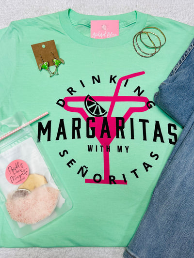 Margarita Senoritas Graphic Tee-P&PD-Shop Anchored Bliss Women's Boutique Clothing Store