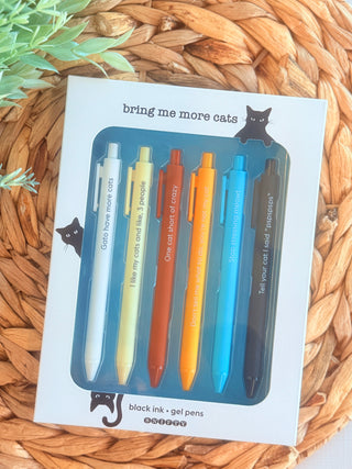Bring Me More Cats Pen Set-Stacey Kluttz-Shop Anchored Bliss Women's Boutique Clothing Store