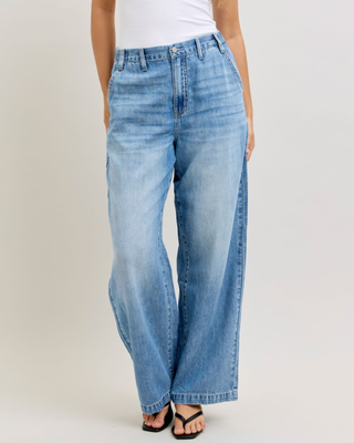 Judy Blue Lets Hang Out Denim Jeans-Judy Blue-Shop Anchored Bliss Women's Boutique Clothing Store
