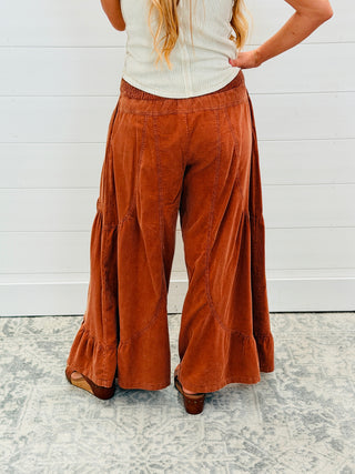 Bold Moves Wide Leg Pants • Brick-Stacey Kluttz-Shop Anchored Bliss Women's Boutique Clothing Store