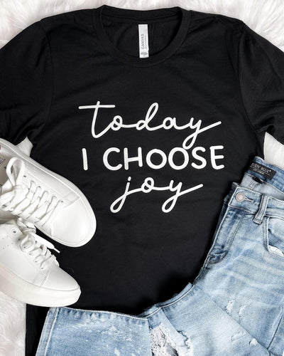 Today I Choose Joy Graphic Tee-D&E-Shop Anchored Bliss Women's Boutique Clothing Store