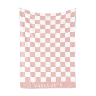 Sorority Checkered Sherpa Blanket-Sorority Shop-Shop Anchored Bliss Women's Boutique Clothing Store