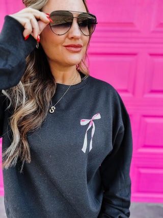 PRE-ORDER You Are So Loved John 3:16 Coquette Sweatshirt-Al + Gray-Shop Anchored Bliss Women's Boutique Clothing Store