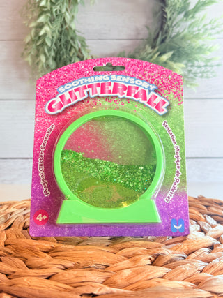 Glitter-Fall Sensory Disc•Green-Brittany Carl-Shop Anchored Bliss Women's Boutique Clothing Store