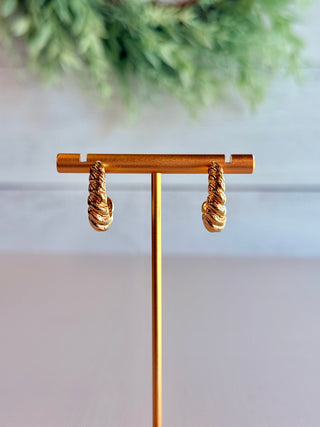 Barbara Hoop Earrings • Gold-DMC-Shop Anchored Bliss Women's Boutique Clothing Store