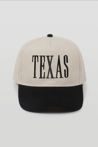 Texas Embroidered Hat • Black-Stacey Kluttz-Shop Anchored Bliss Women's Boutique Clothing Store