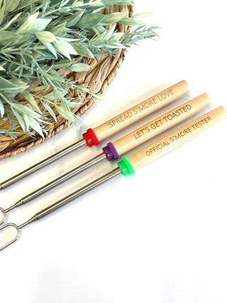 Sweet Sayings Engraved Roasting Sticks-Brittany Carl-Shop Anchored Bliss Women's Boutique Clothing Store