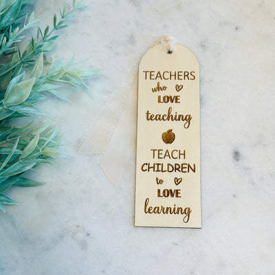 Teachers Who Love Teaching • Teacher Appreciation Bookmark-Brittany Carl-Shop Anchored Bliss Women's Boutique Clothing Store