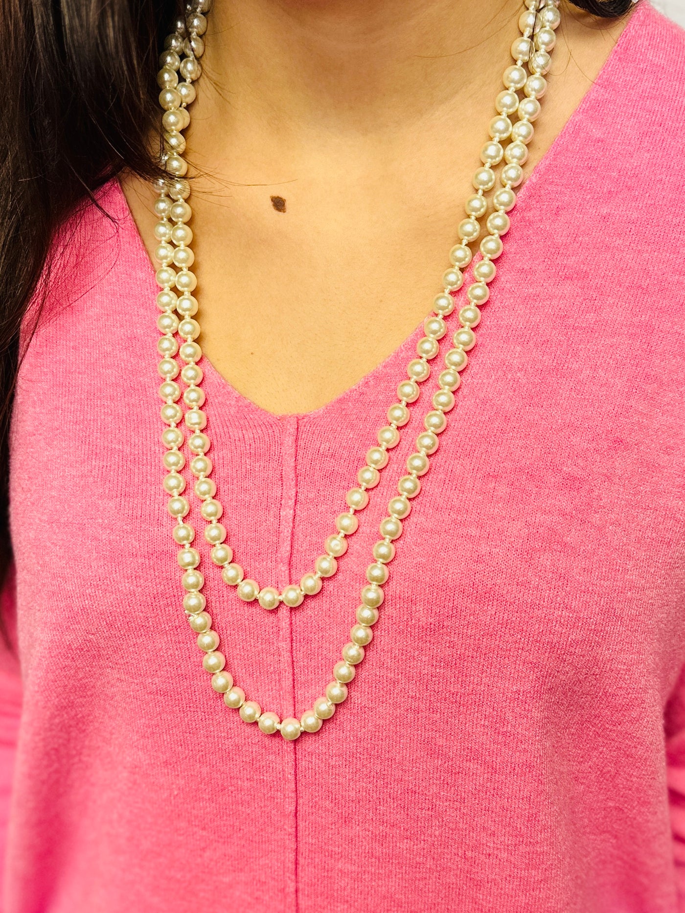 Heather Pearl Layering Necklace-Bosuk Corp.-Shop Anchored Bliss Women's Boutique Clothing Store