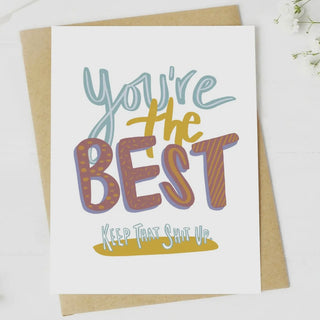 You're The Best Greeting Card-Big Moods-Shop Anchored Bliss Women's Boutique Clothing Store