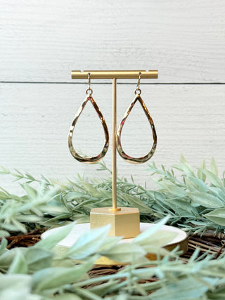 Elaine Teardrop Earrings • Gold-Sammi-Shop Anchored Bliss Women's Boutique Clothing Store