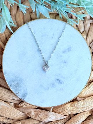 All of My Heart Dainty Necklace • Silver-Sammi-Shop Anchored Bliss Women's Boutique Clothing Store