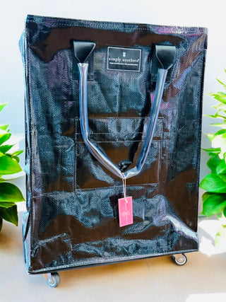 Simply Southern Rolling Bag • Black-Simply Southern-Shop Anchored Bliss Women's Boutique Clothing Store