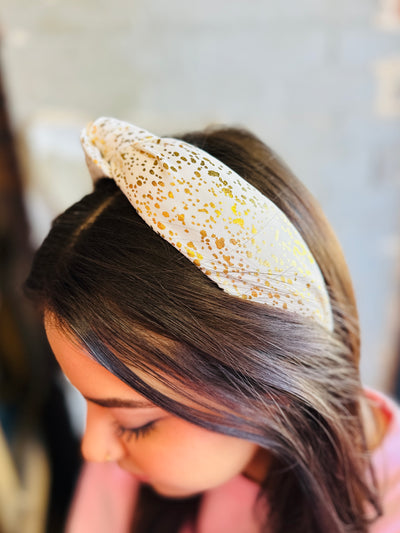 Here To Stay Headband • Ivory-Sandy + Rizzo-Shop Anchored Bliss Women's Boutique Clothing Store