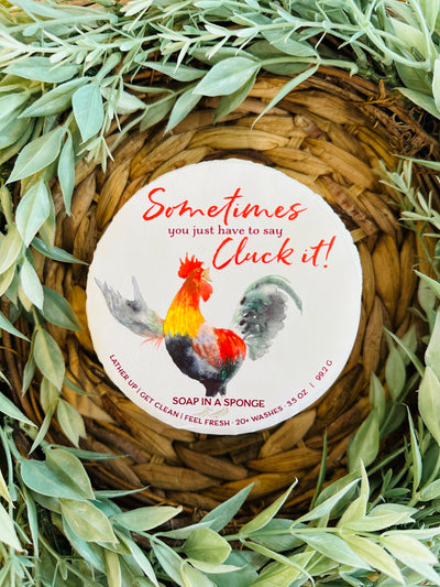 Cluck It Soap Shower Sponge-Brittany Carl-Shop Anchored Bliss Women's Boutique Clothing Store