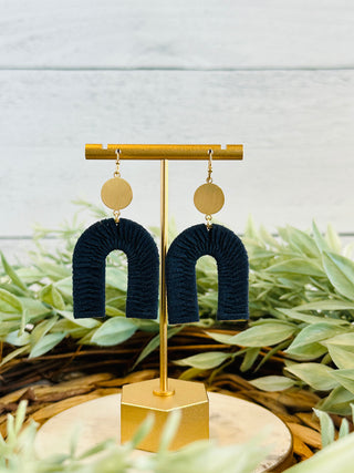 Hold Me Closer Woven Arch Earrings-Brittany Carl-Shop Anchored Bliss Women's Boutique Clothing Store