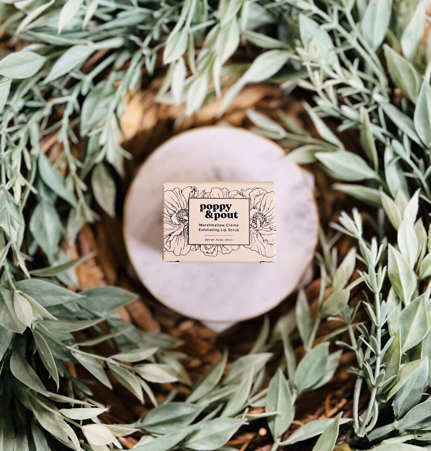Poppy & Pout Lip Scrub • Marshmallow Creme-Brittany Carl-Shop Anchored Bliss Women's Boutique Clothing Store