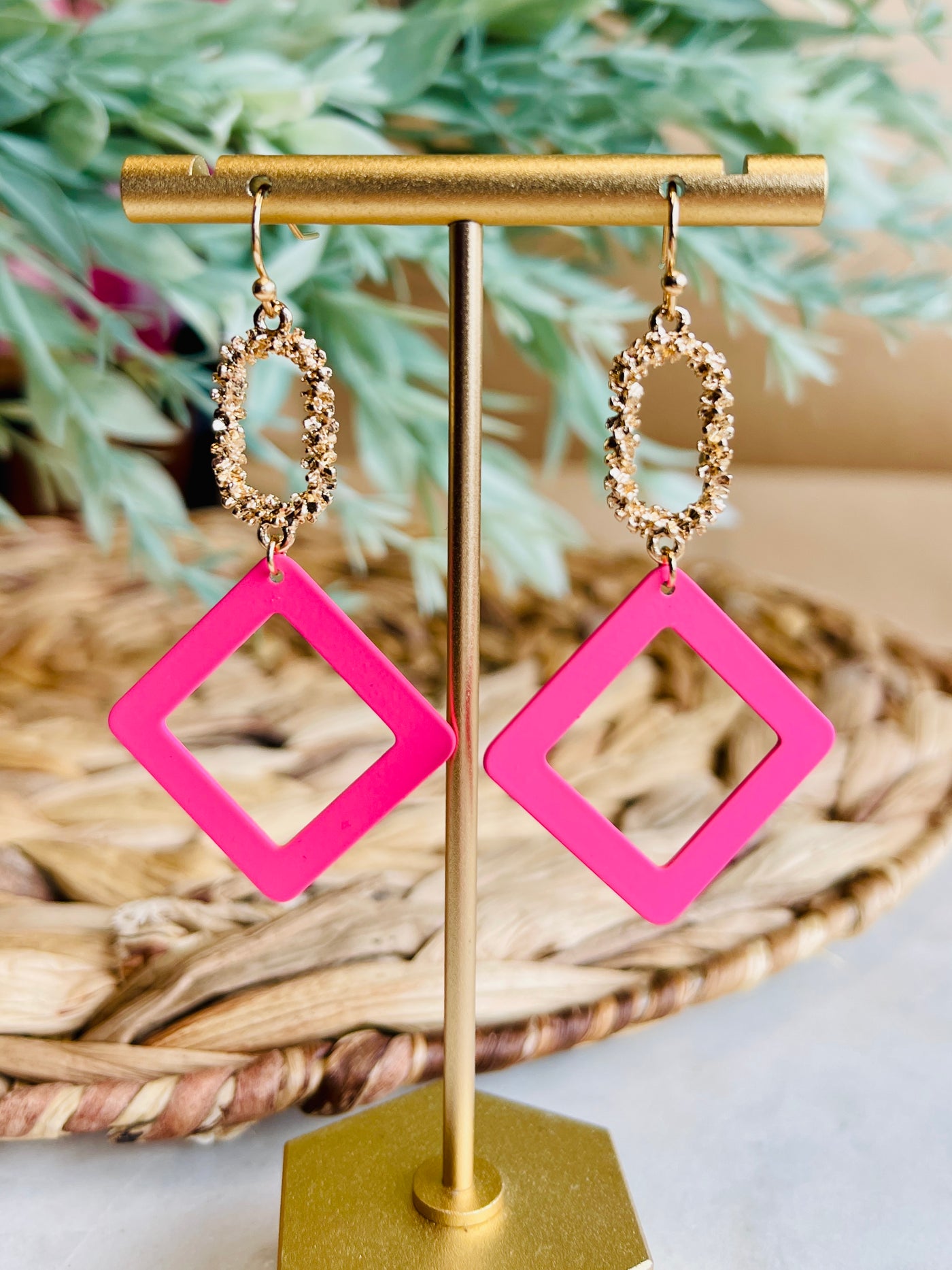 Bailey Earrings • Pink-DMC-Shop Anchored Bliss Women's Boutique Clothing Store