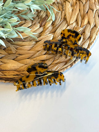 Here and Now Claw Clip Tortoise Shell-Hotline Hair Ties-Shop Anchored Bliss Women's Boutique Clothing Store