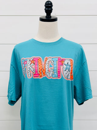 Principal Bubble Letter Graphic Tee-Harps & Oli-Shop Anchored Bliss Women's Boutique Clothing Store