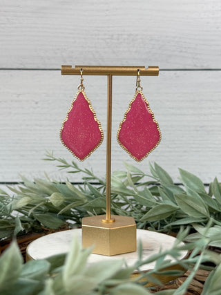 Courtney Shimmer Earrings • Pink-Sammi-Shop Anchored Bliss Women's Boutique Clothing Store